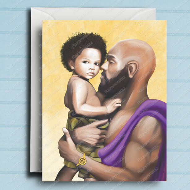 Black Father's Day Card E
